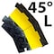 Electriduct Cable Protector 45 Deg Left Turn, 1-7/8 in H, 16 in L, 10 in W, 2 Channel, Rubber CP-RPS-212-LT - alternate 1